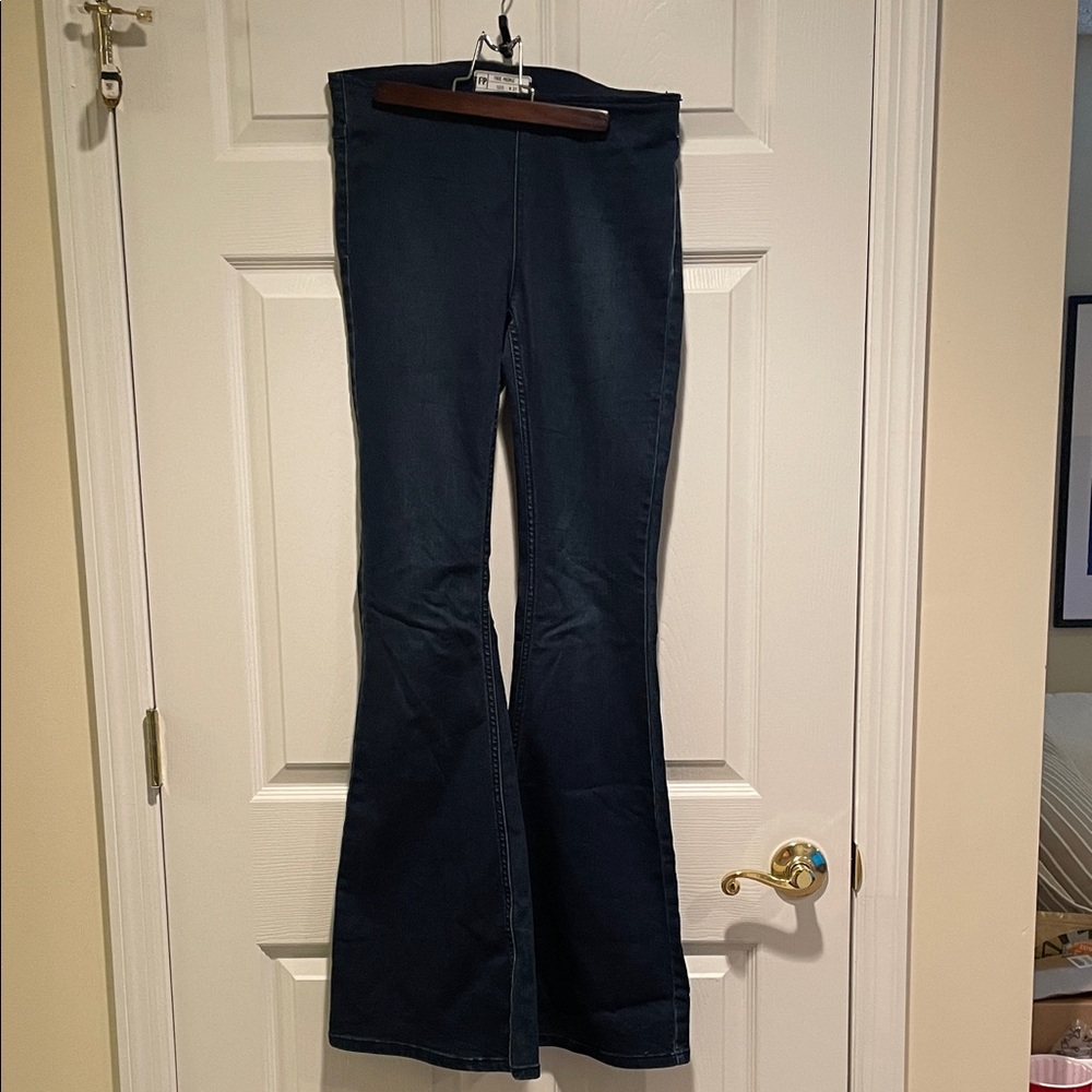 Free People Dark Blue Flare Jeans